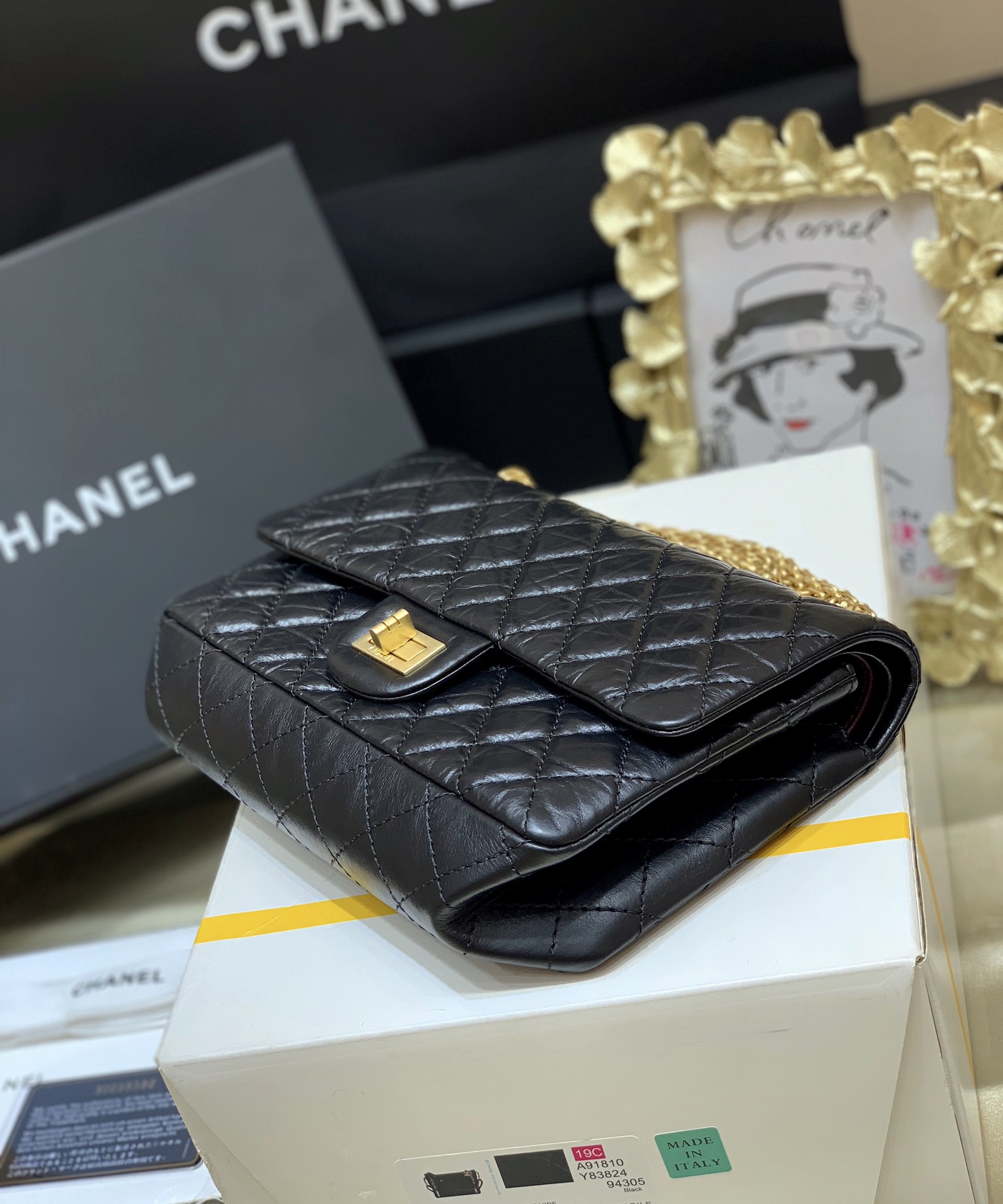 Ch@nel Reissue 2.55 Flap Bag -28CM