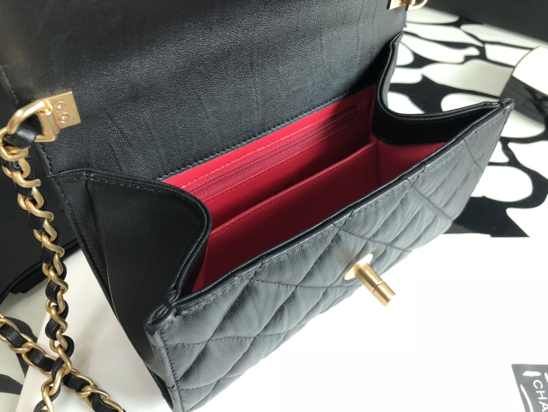 Ch@nel Flap Bag-20*13*9CM