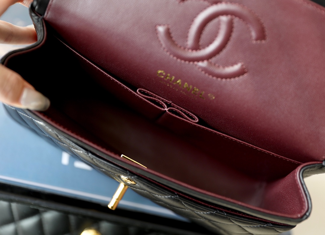 Ch@nel Flap Bag-Lambskin-23CM