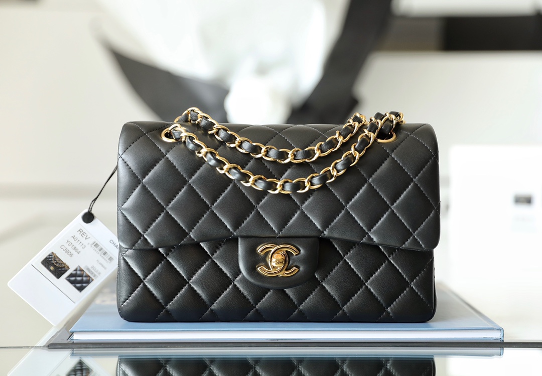 Ch@nel Flap Bag-Lambskin-23CM