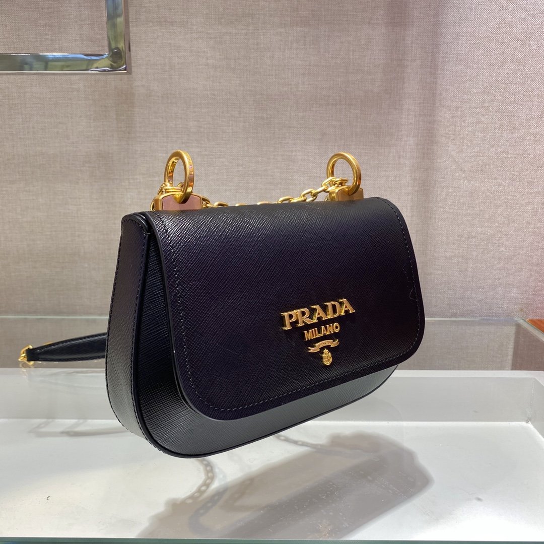 Pra*a saffiano chain bag1bd275-22*14*7cm
