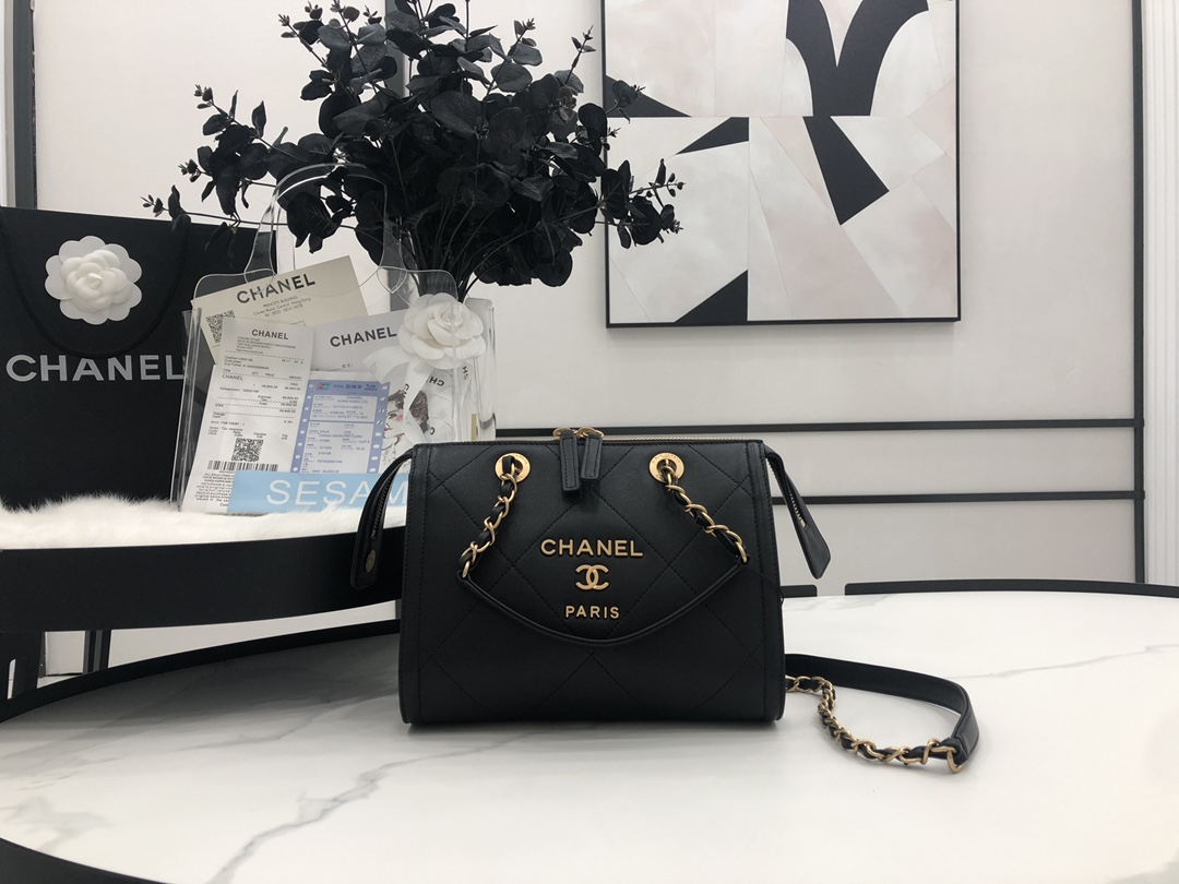 Ch@nel Boston Pillow Bag-22.5*13*18CM