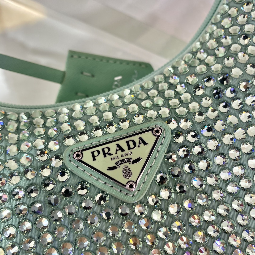 Pra*a nylon 1ne515 hobo bag-23*14*5cm