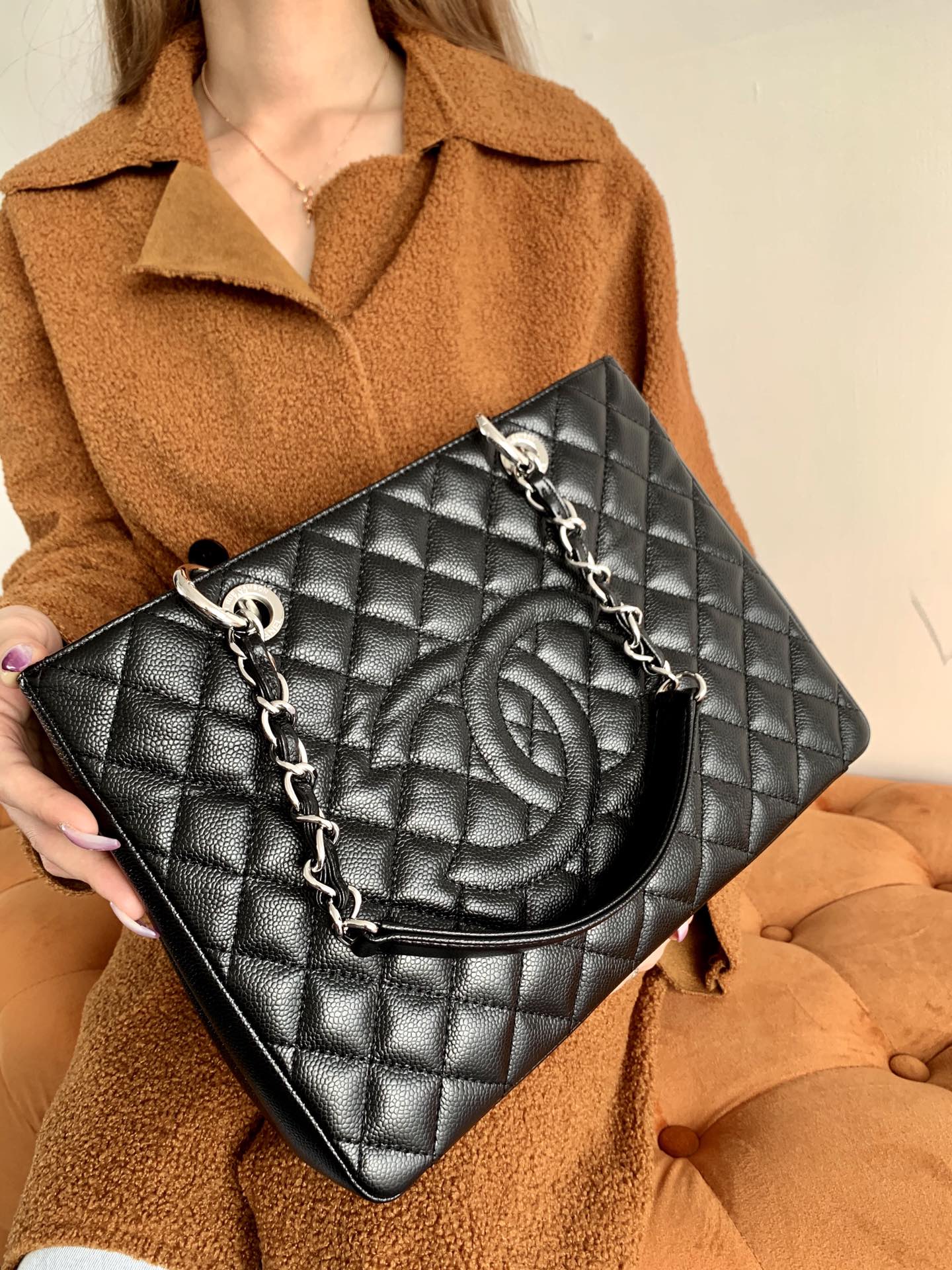 Ch@nel Grand Shopping Tote-34x24x12CM