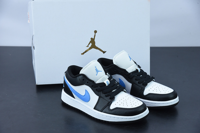 WMNS AIR JORDAN 1 LOW ''BLACK UNIVERSITY BLUE'' DC0774-041