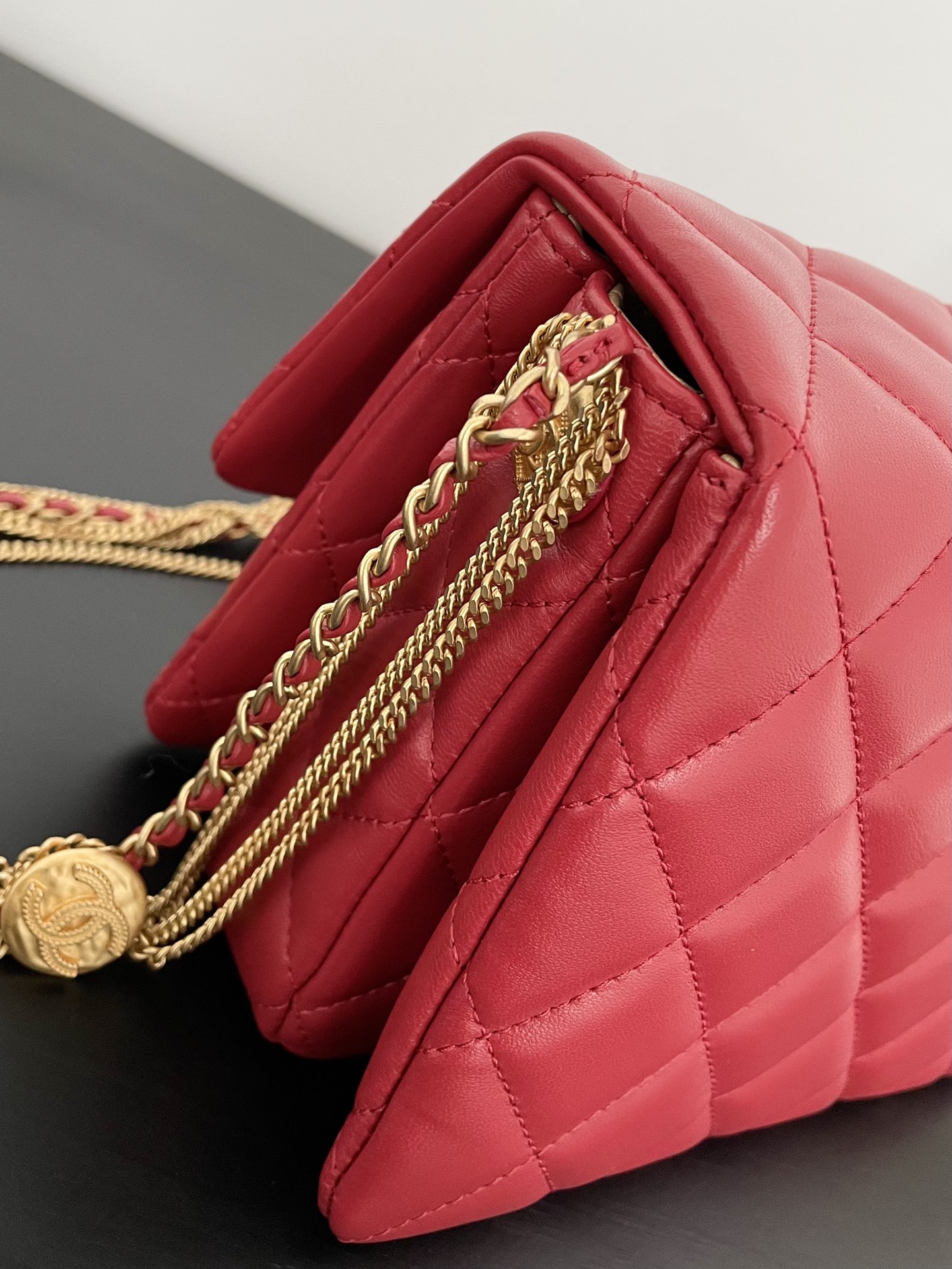 Ch@nel Flap Bag-21.5*14*10CM