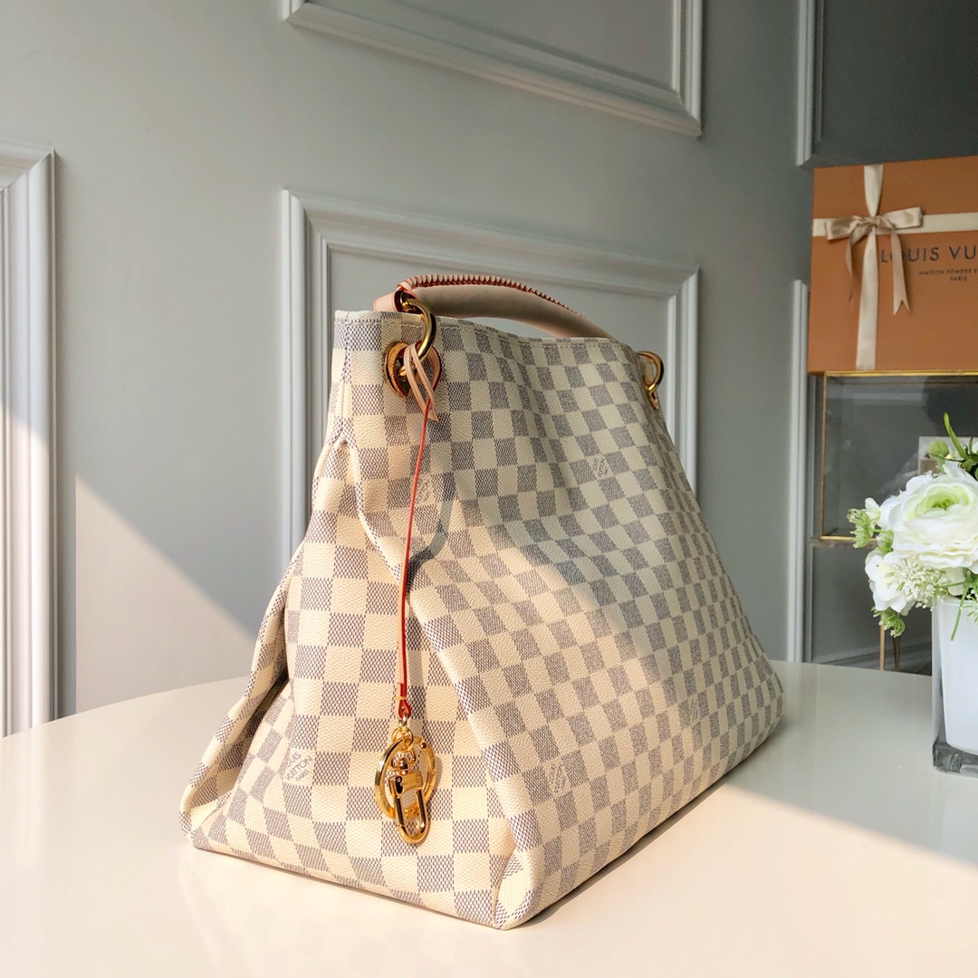 l**is V*t*n artsy damier azur bag-46*32*24cm