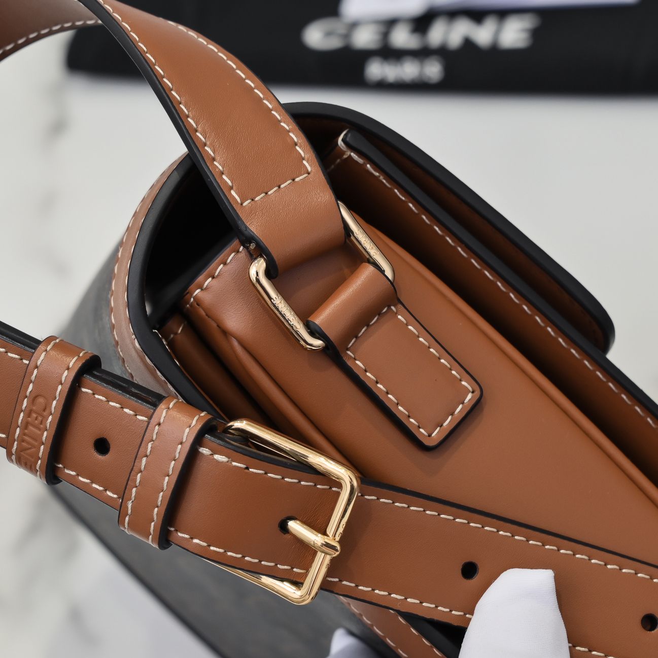 Celin Triomphe Shoulder Bag-22.5x16.5x7.5CM