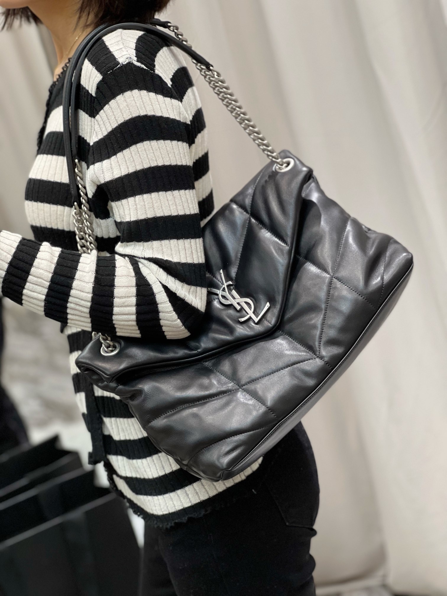 YSL Loulou Puffer-Lambskin Leather