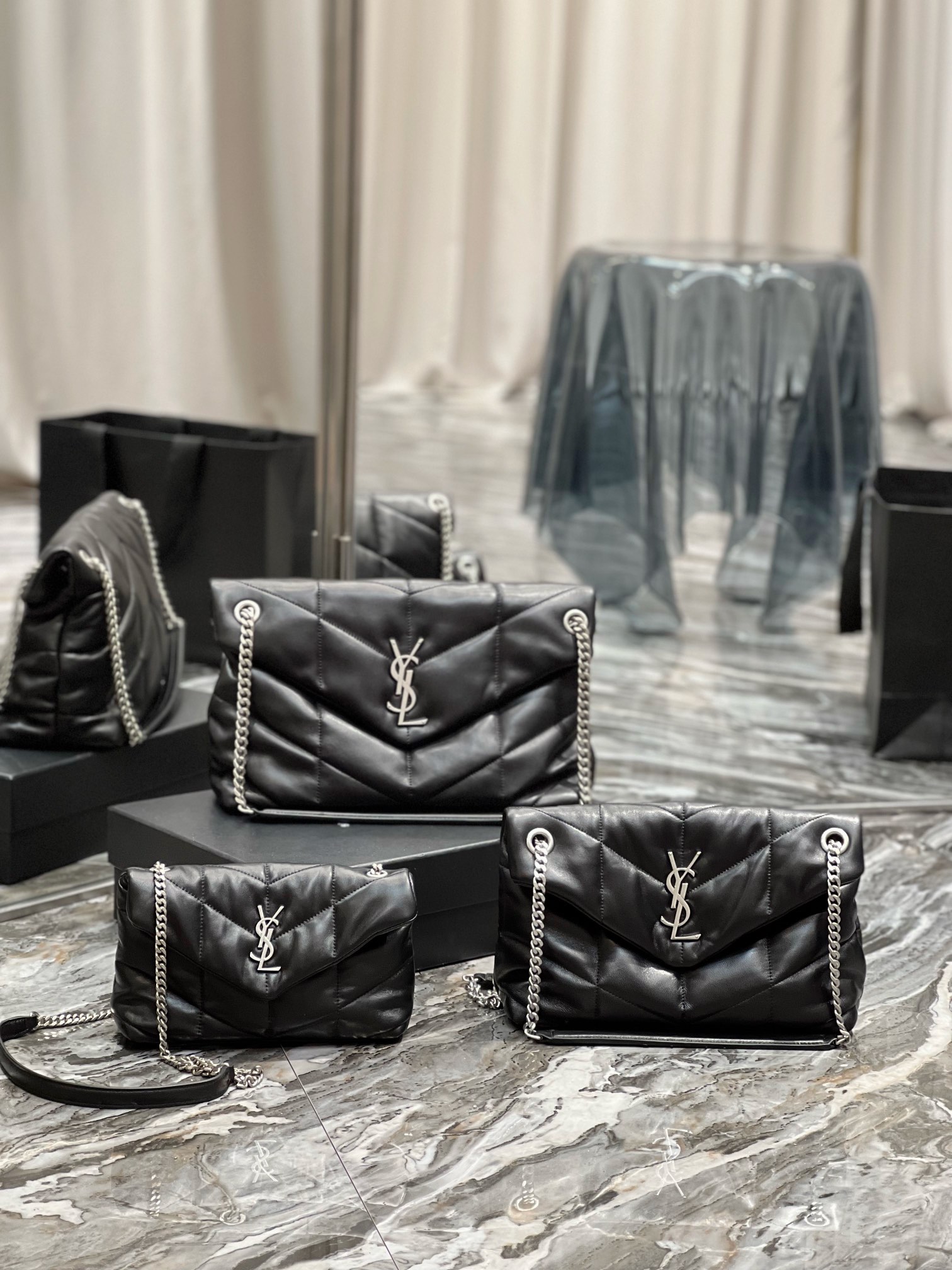 YSL Loulou Puffer-Lambskin Leather