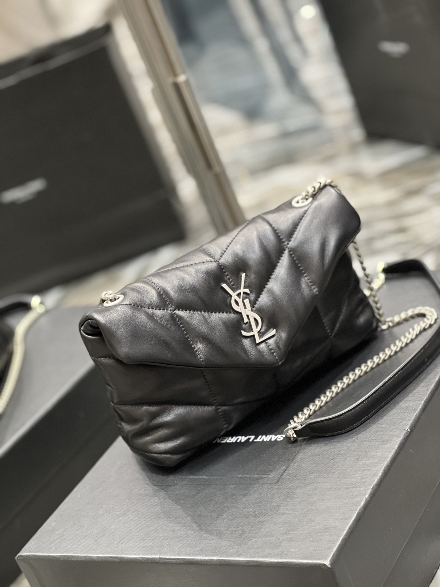 YSL Loulou Puffer-Lambskin Leather