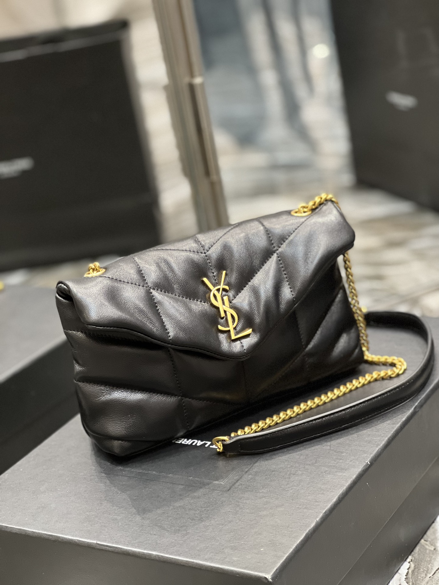 YSL Loulou Puffer-Lambskin Leather