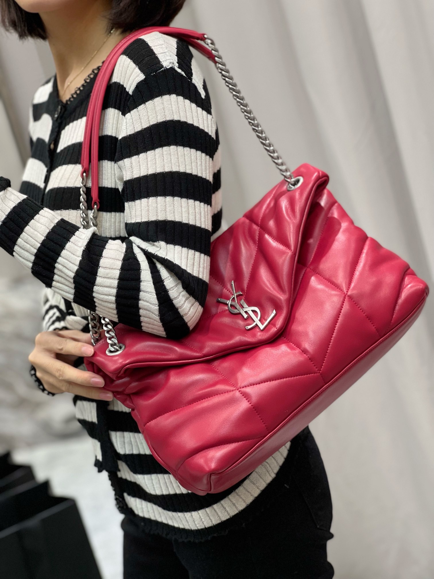 YSL Loulou Puffer-Lambskin Leather