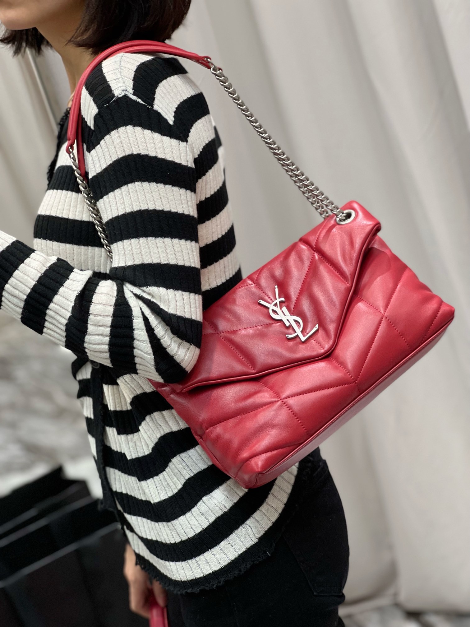 YSL Loulou Puffer-Lambskin Leather