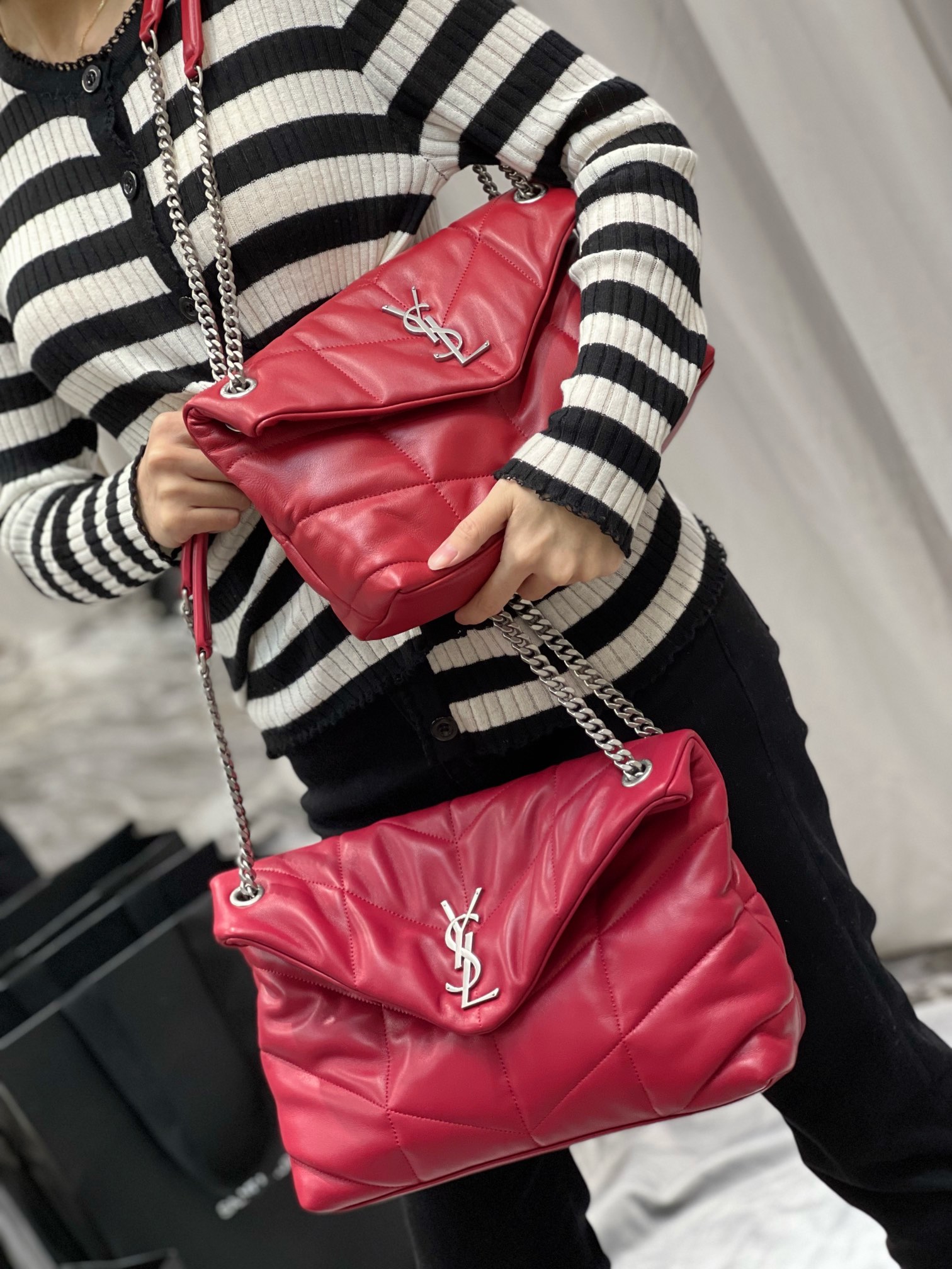 YSL Loulou Puffer-Lambskin Leather