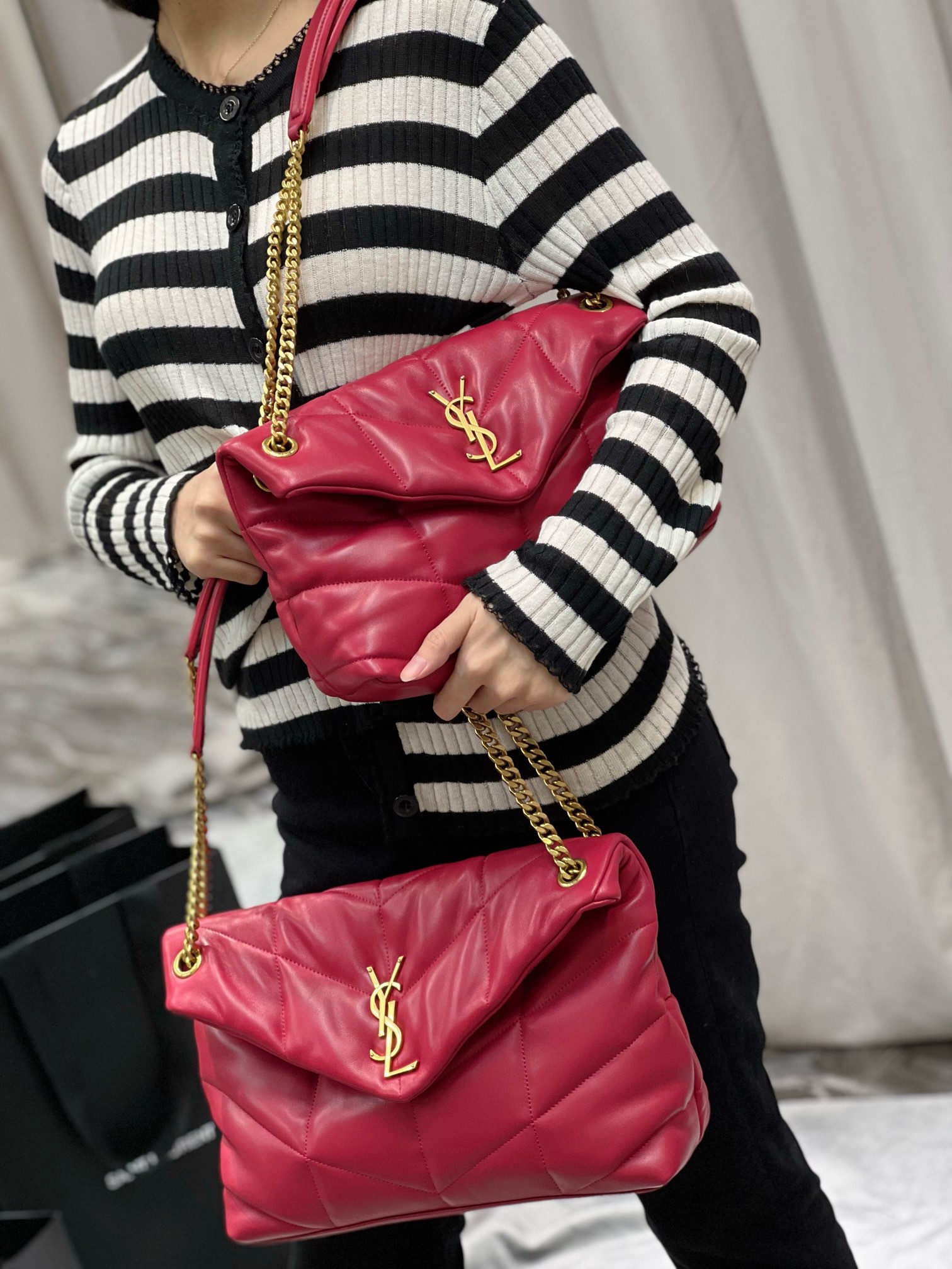 YSL Loulou Puffer-Lambskin Leather