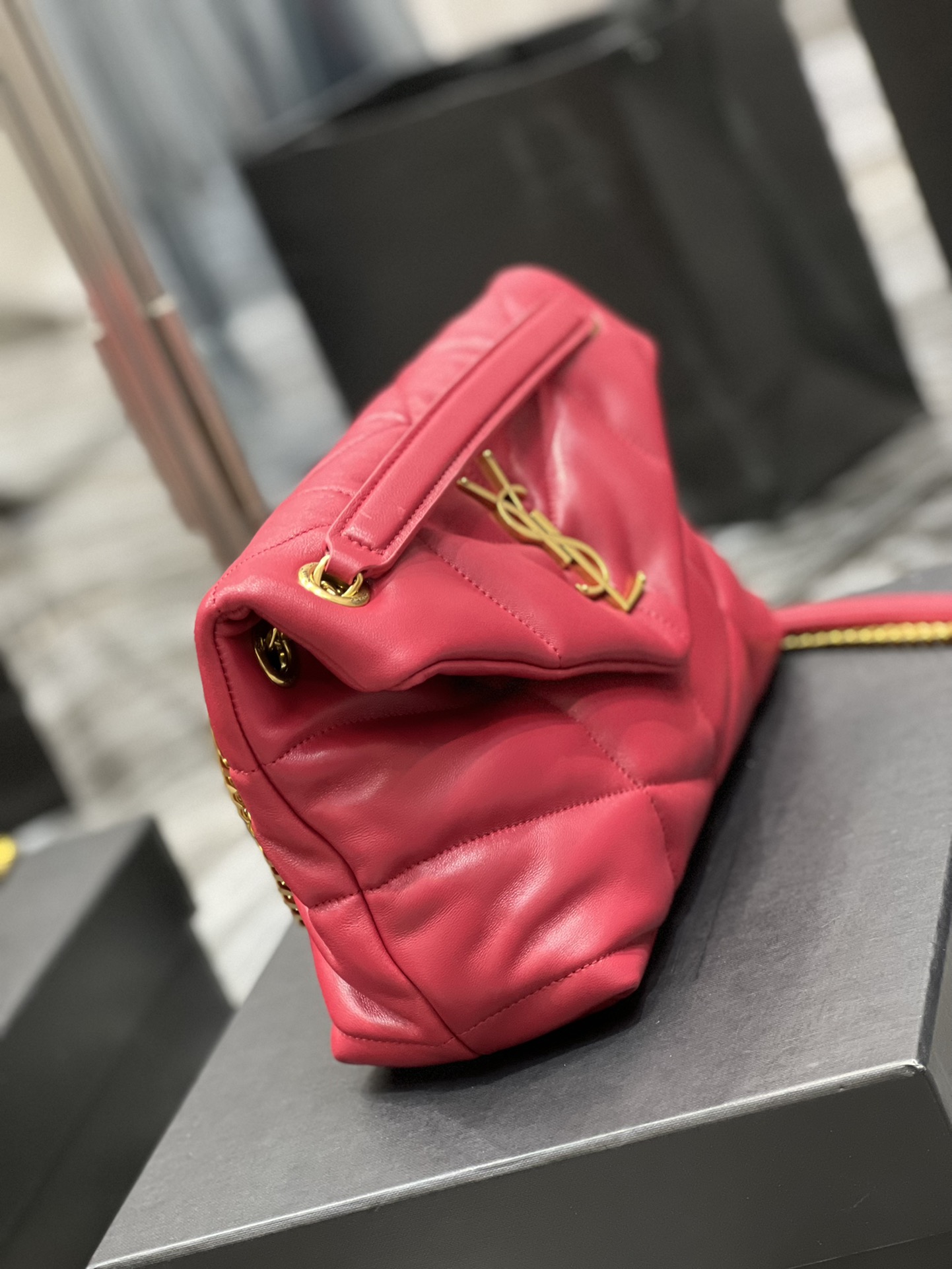 YSL Loulou Puffer-Lambskin Leather