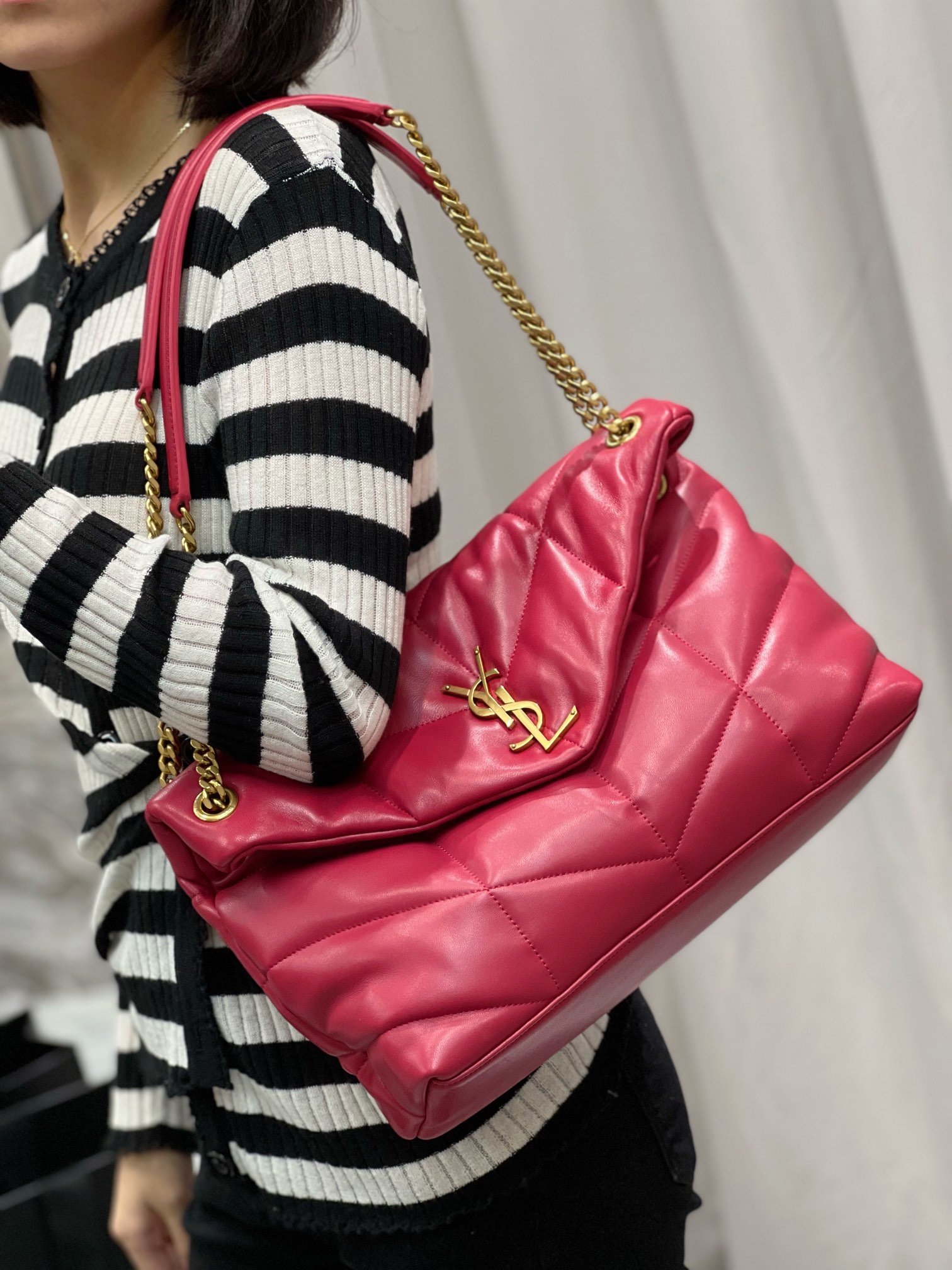 YSL Loulou Puffer-Lambskin Leather