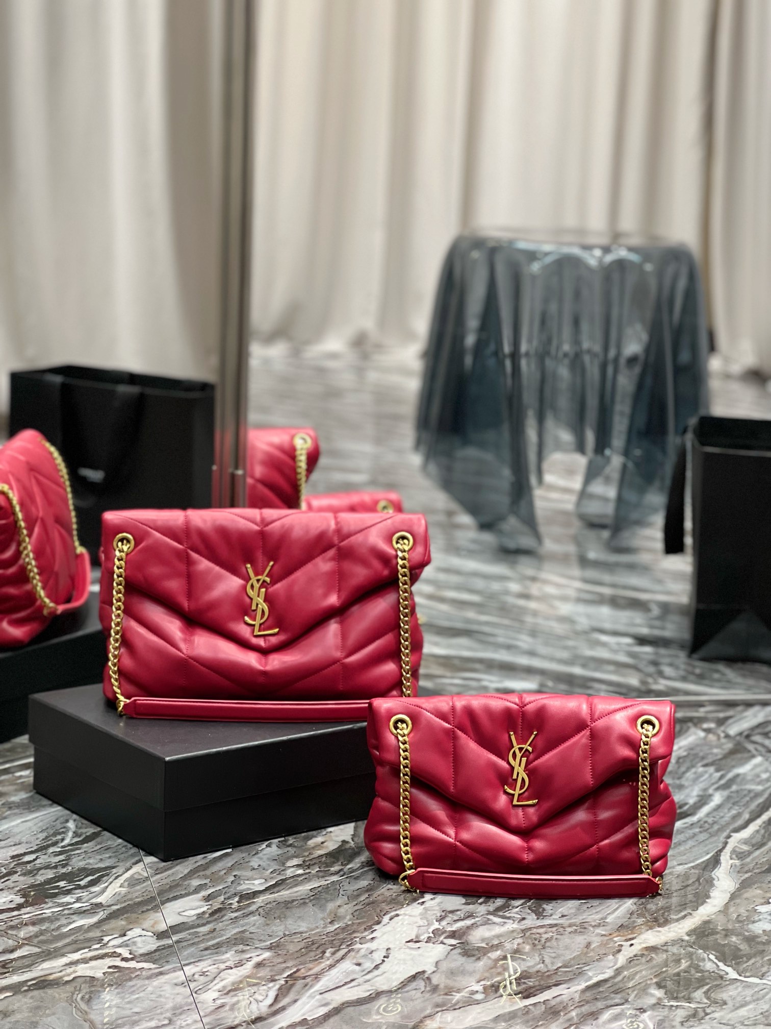 YSL Loulou Puffer-Lambskin Leather