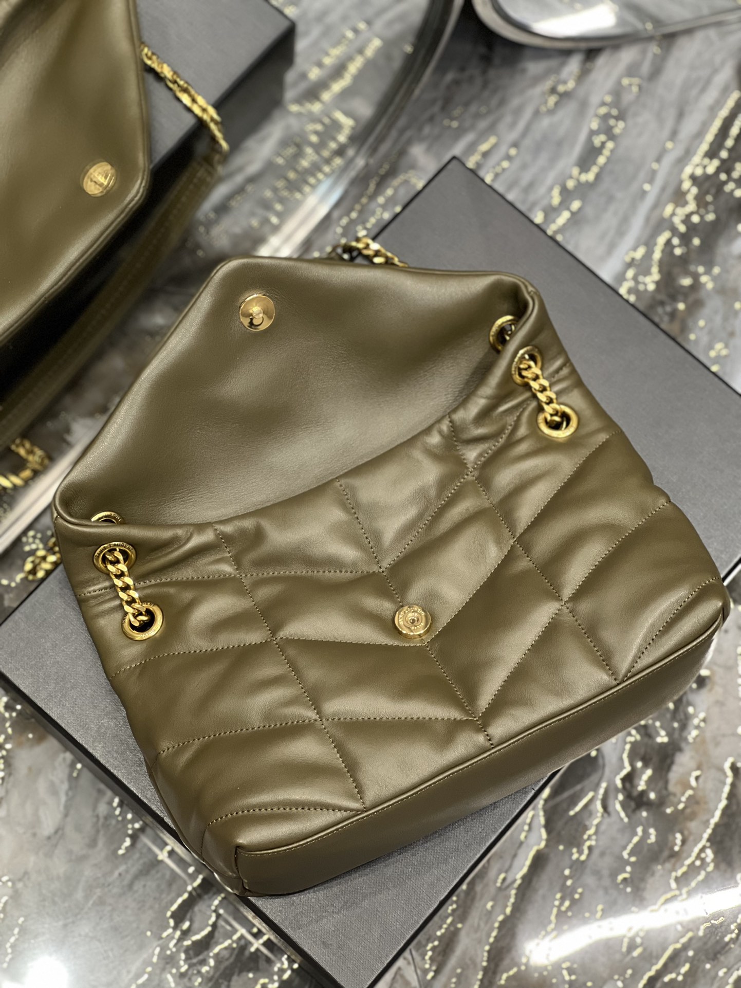 YSL Loulou Puffer-Lambskin Leather