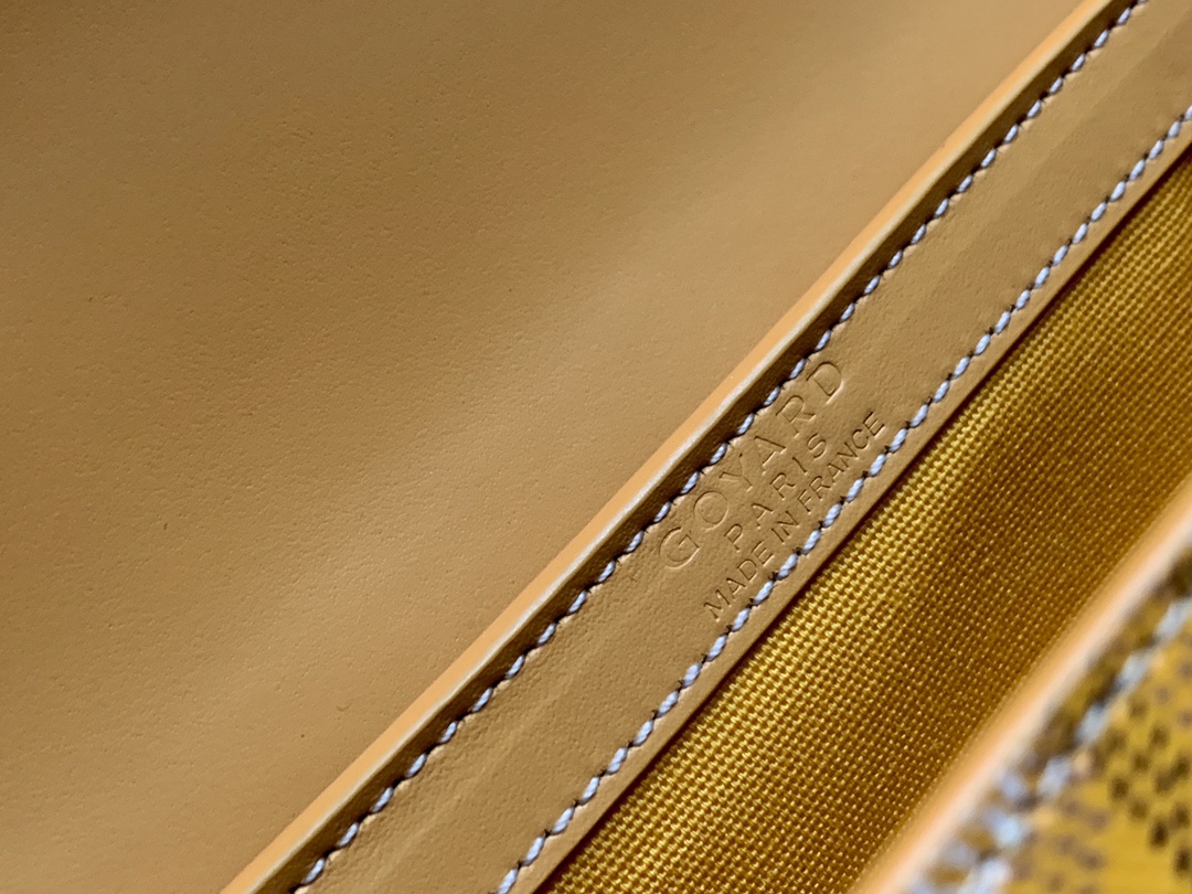 Go*ard coated canvas and leather saigon top handle bag-21cm