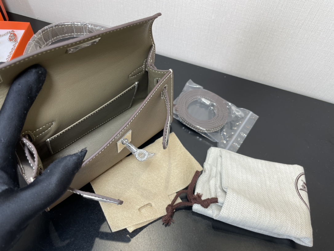 H**mes kelly-gold&silver hardware-19cm