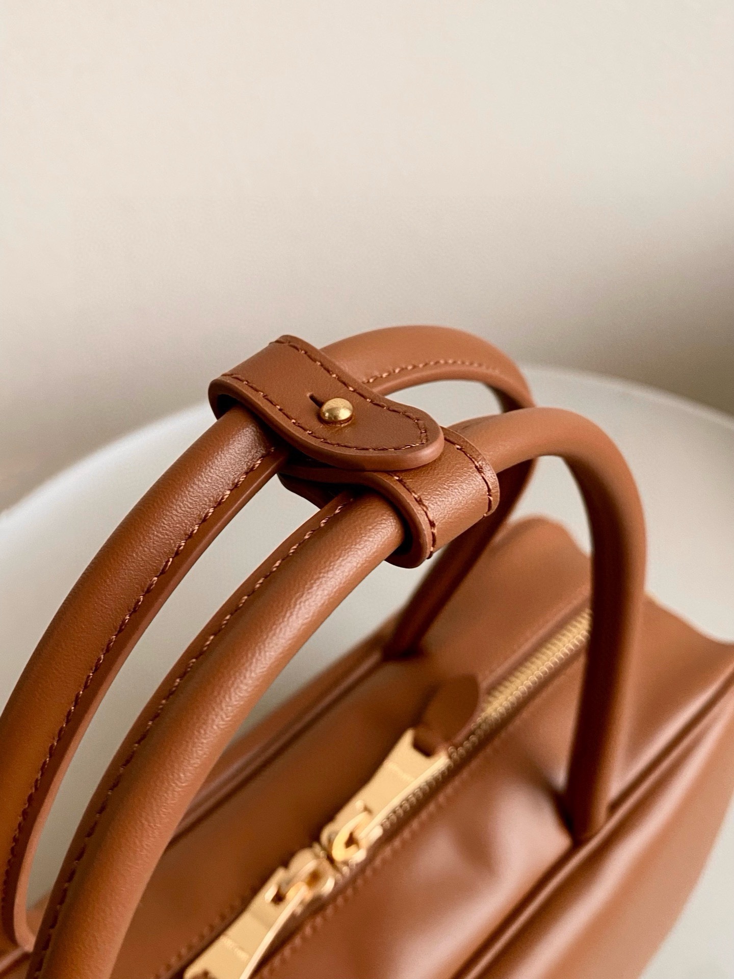 MiuMiu Leather Top Handbag-34X23X12CM