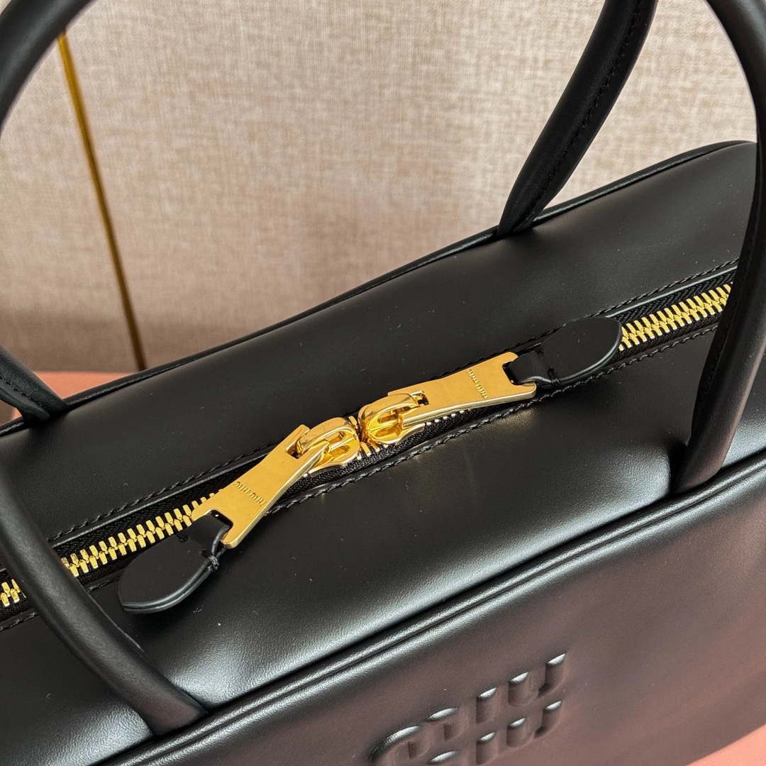 MiuMiu Leather Top Handbag-34X23X12CM