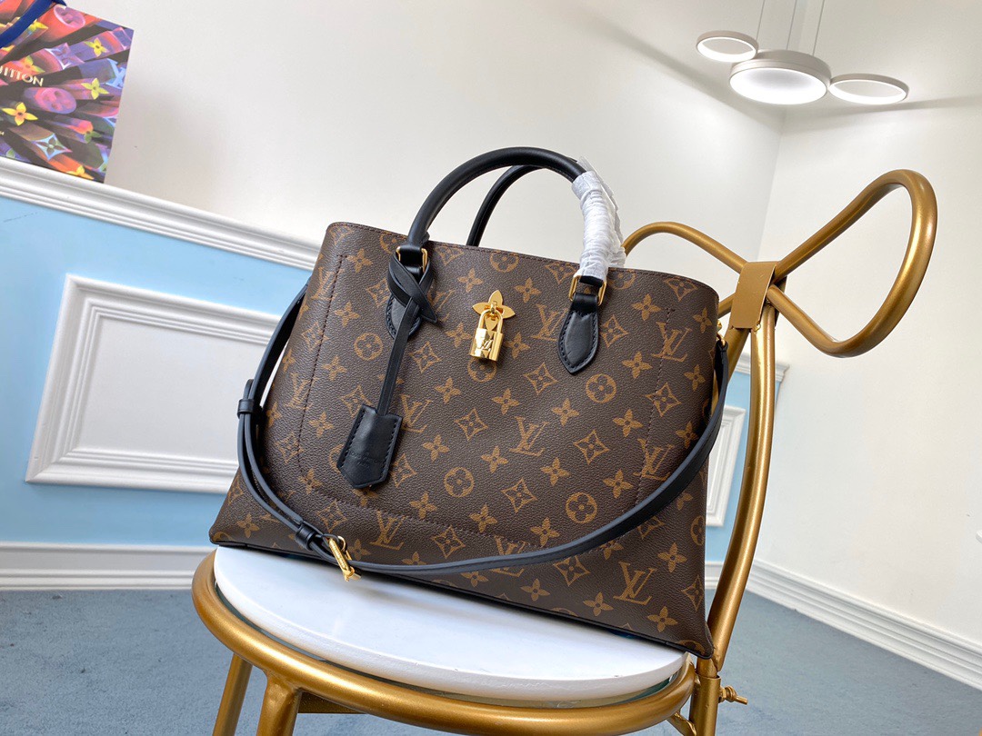 l**is V*t*n flower tote monogram canvas m43550-34*24*13cm