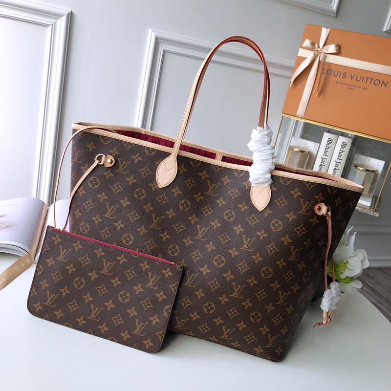 l**is V*t*n neverfull gm (rose red inside) -40*33*20cm