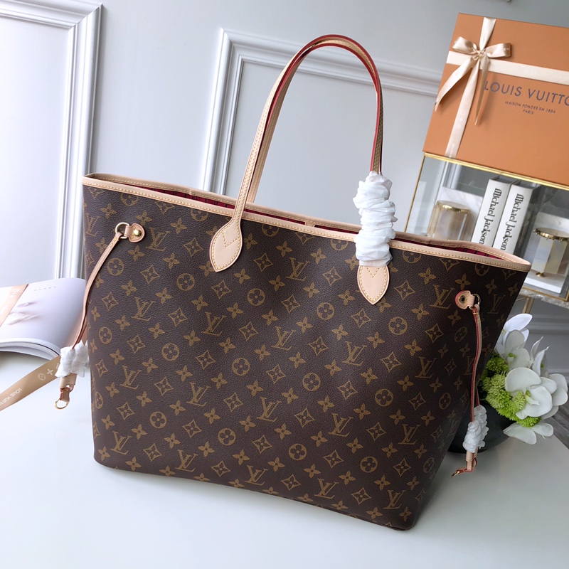 l**is V*t*n neverfull gm (rose red inside) -40*33*20cm