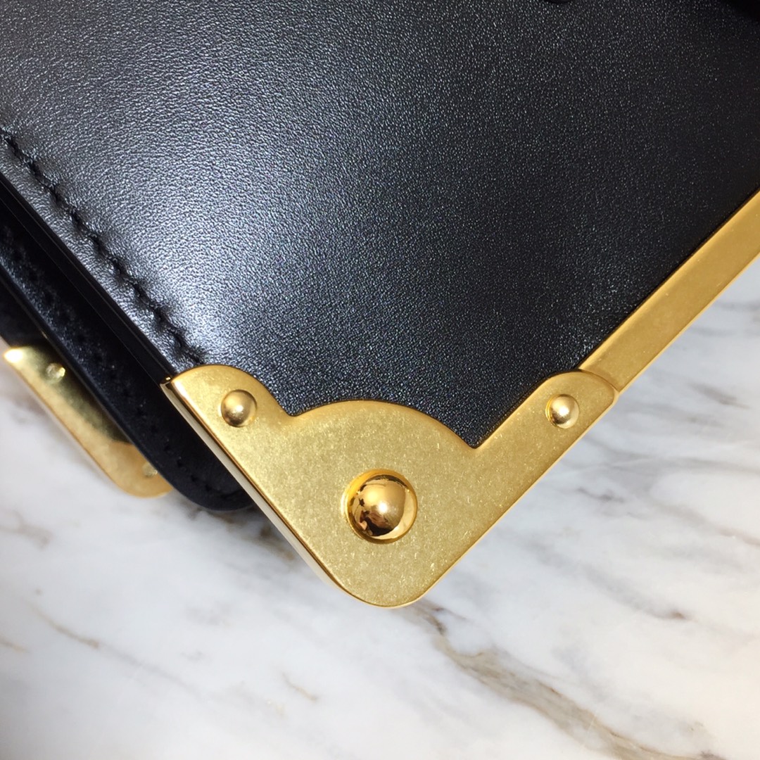 Pra*a 1bd045 leather cahier bag-1bh082-20x14x8.5cm