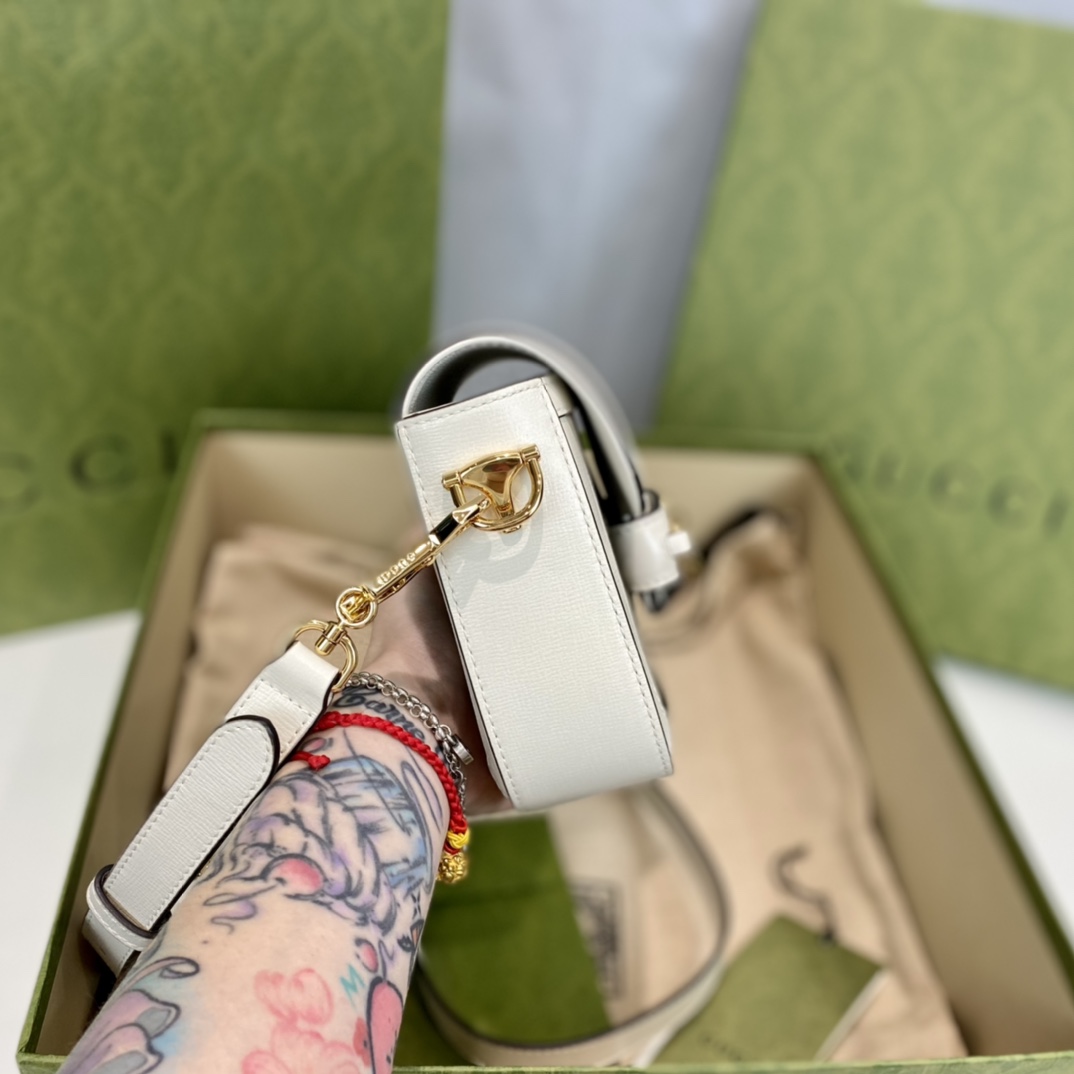 G*u*i 1955 horsebit shoulder bag-20.6*14.4*5.1cm