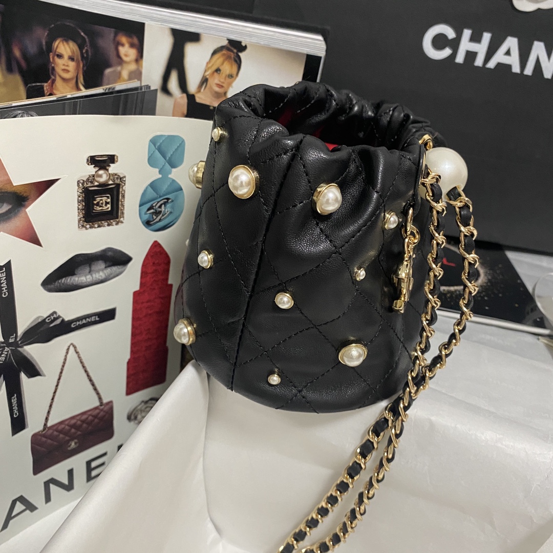 Ch@nel Cosmetic Bag-12×12×12CM