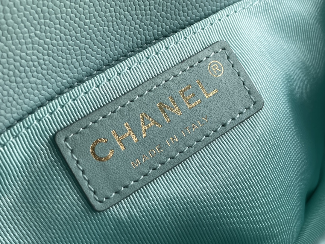 Ch@nel Boy Bag-Caviar-20CM