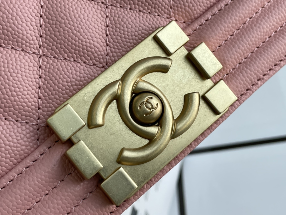 Ch@nel Boy Bag-Caviar-20CM