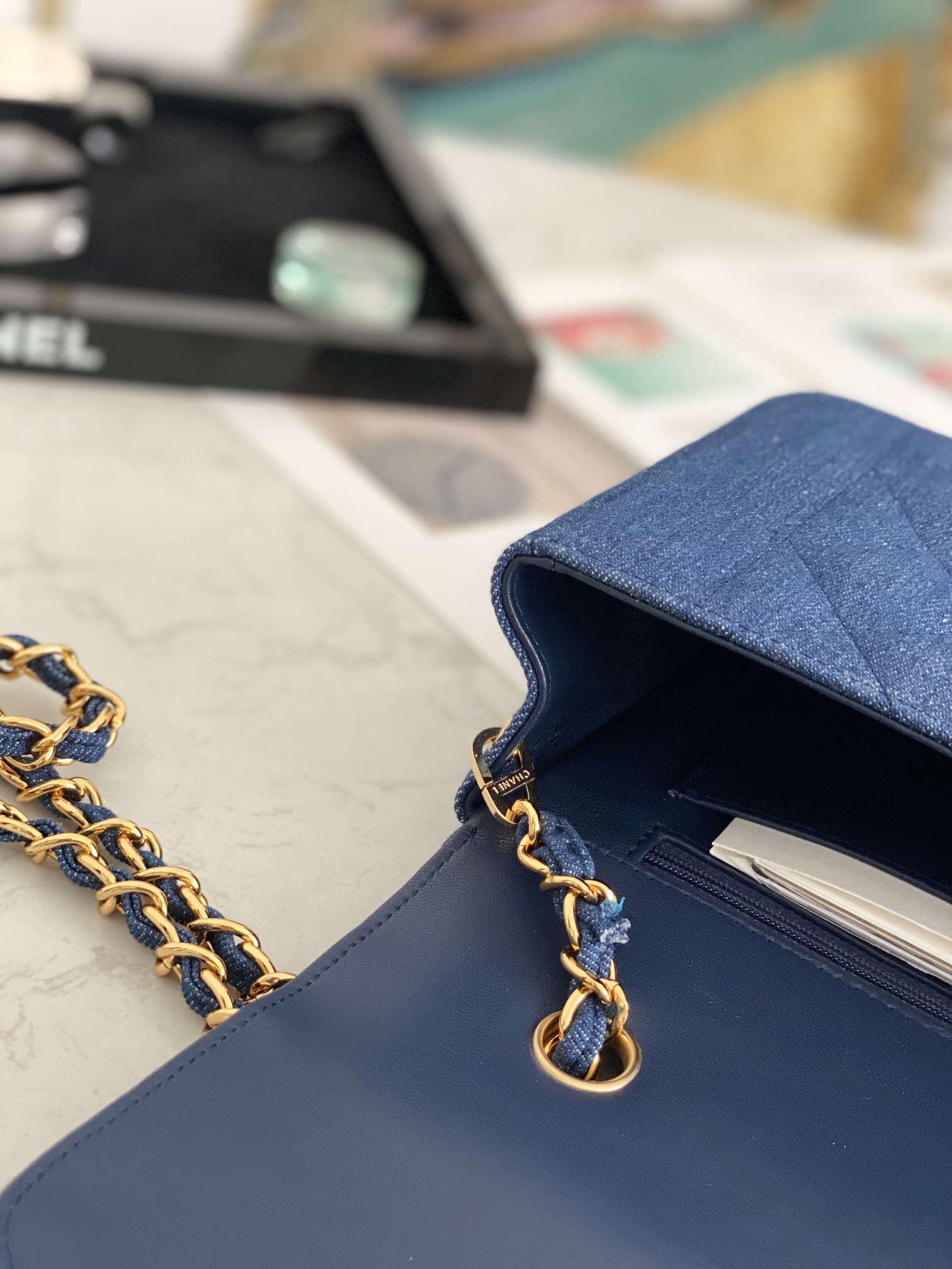 Ch@nel Flap Bag-22.5*14*7CM