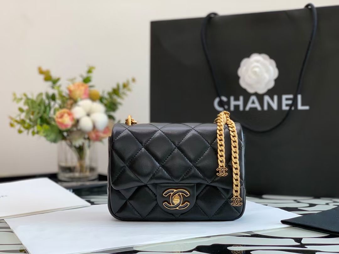 Ch@nel Flap Bag-18×12×5CM