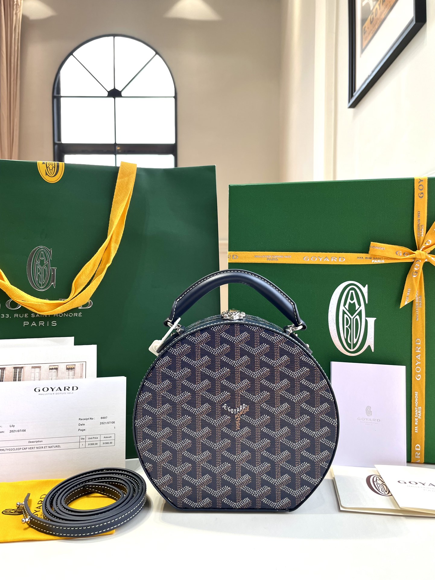 Go*ard jetblack bag-16.5*7*18cm