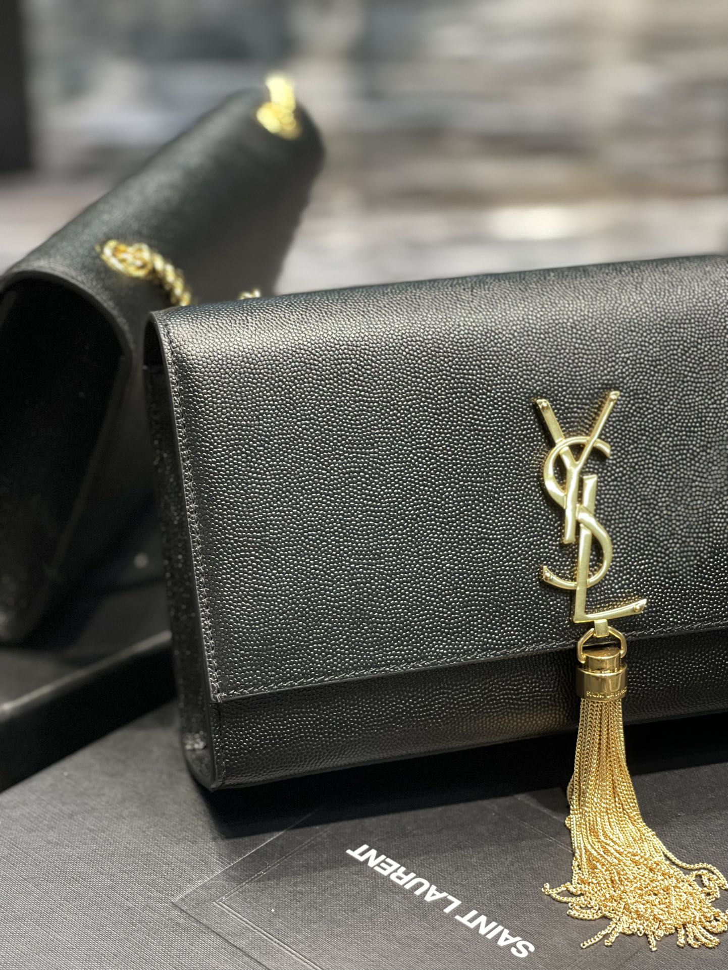 YSL Medium Kate Bags-Caviar-24*14.5*5.5CM