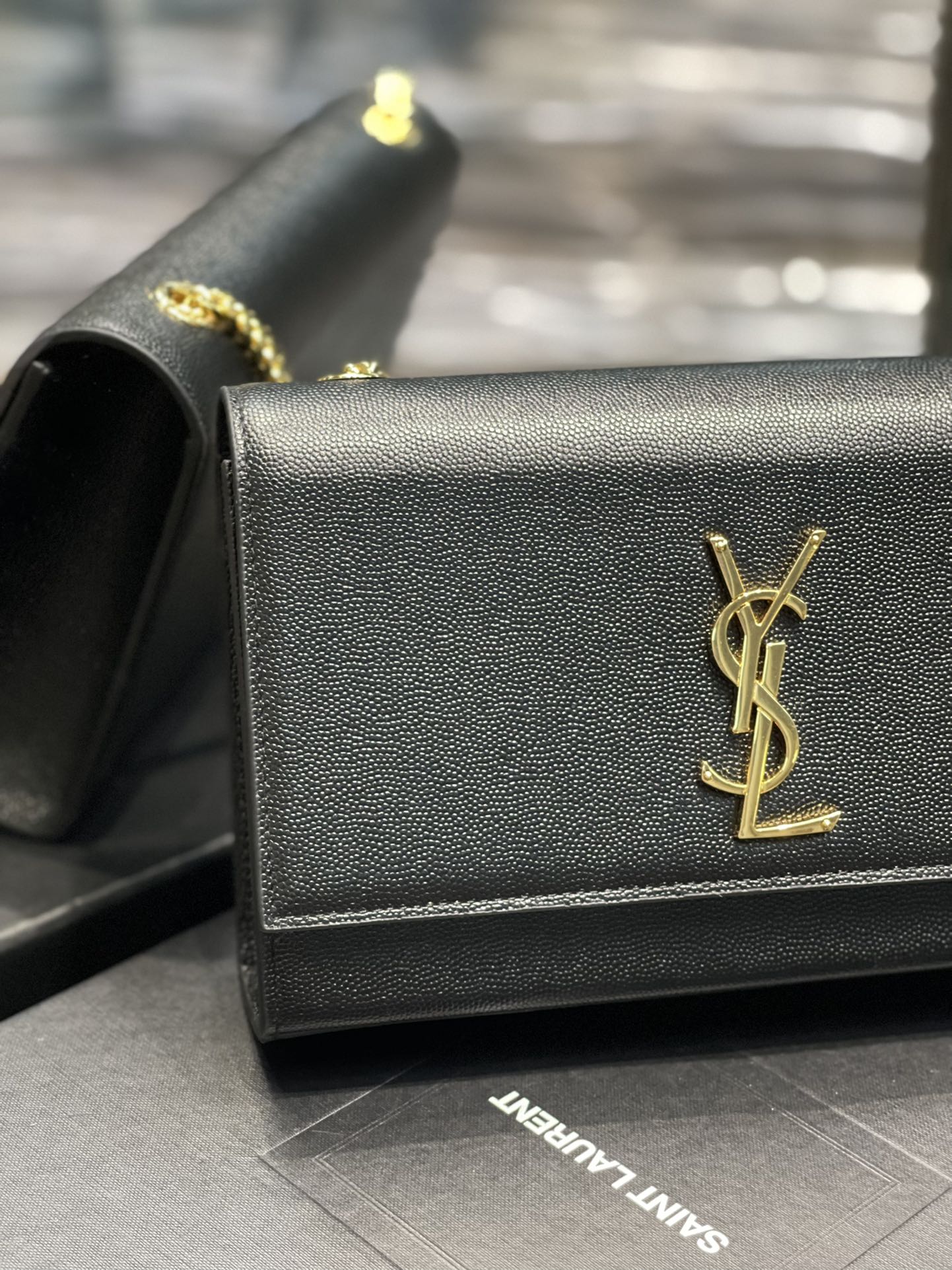 YSL Medium In Grain De Pouder Embossed Leather-24*14.5*5.5CM