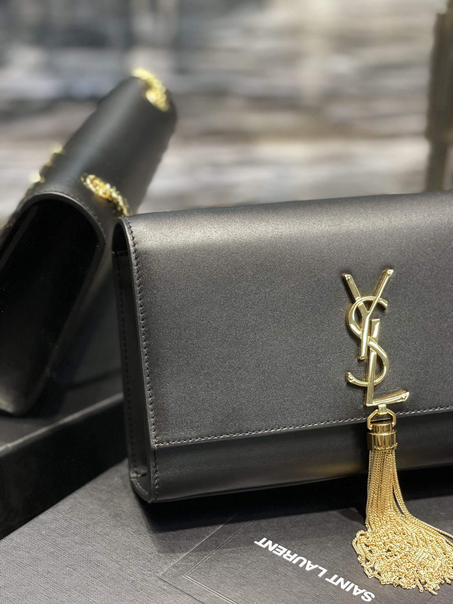 YSL Kate Medium With Tassle In Smooth Leather-24*14.5*5.5CM