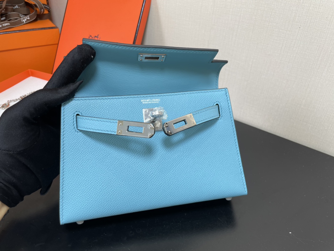 H**mes kelly-gold&silver hardware-19cm