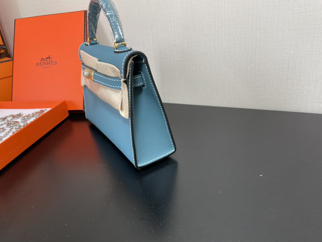 H**mes kelly-gold&silver hardware-19cm