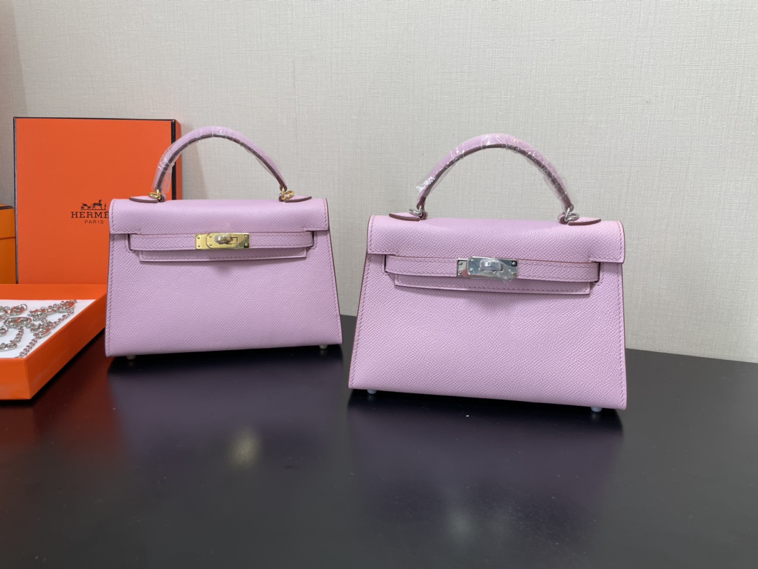 H**mes kelly-gold&silver hardware-19cm