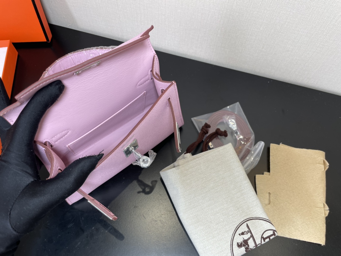 H**mes kelly-gold&silver hardware-19cm