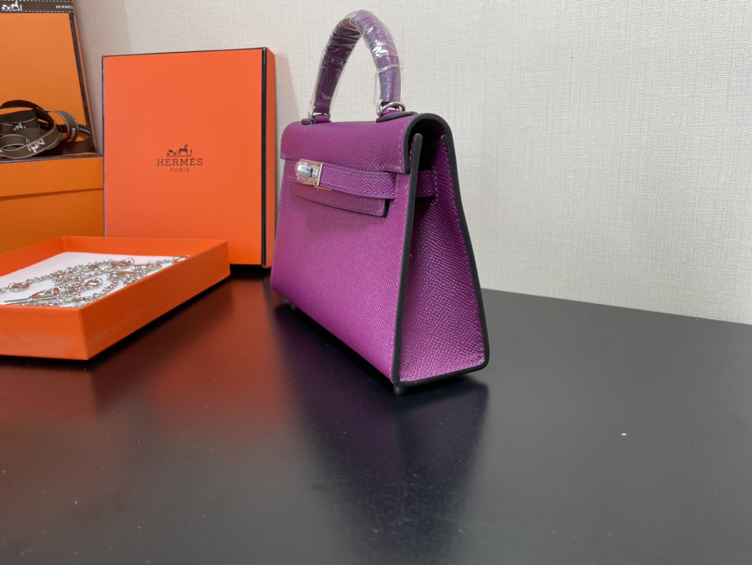 H**mes kelly-gold&silver hardware-19cm