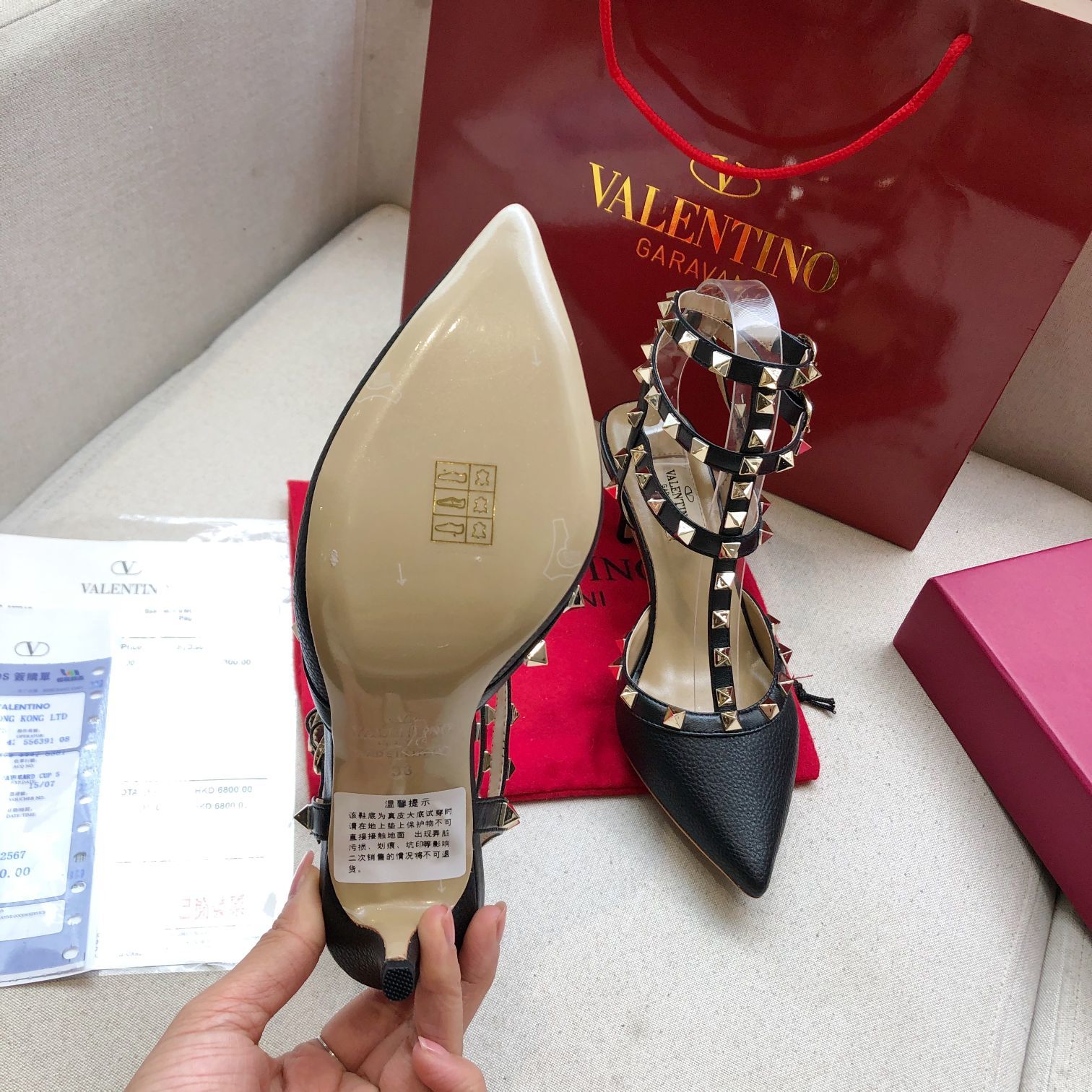 Valentino Heels-Patent Leather-9.5CM