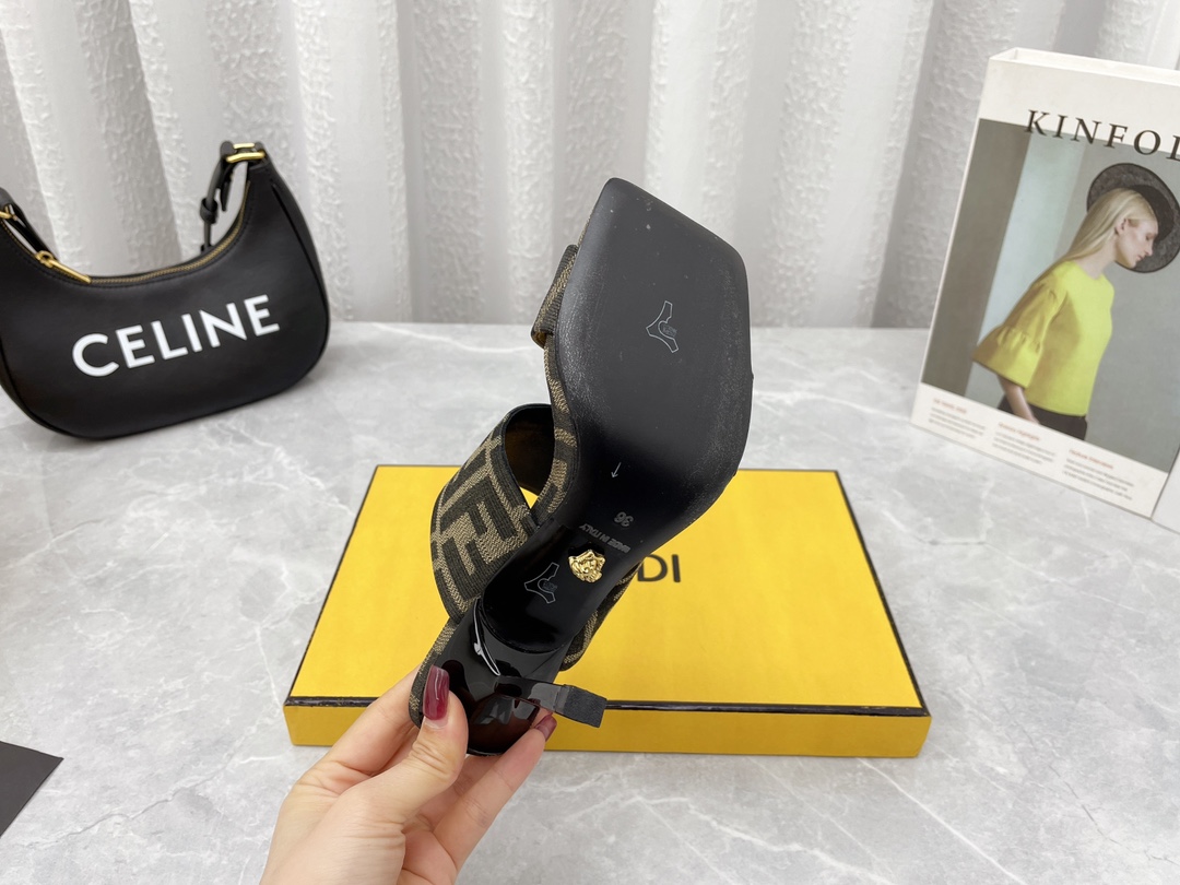 versace&F**di 2022ss sandals-10cm(eu35-41)