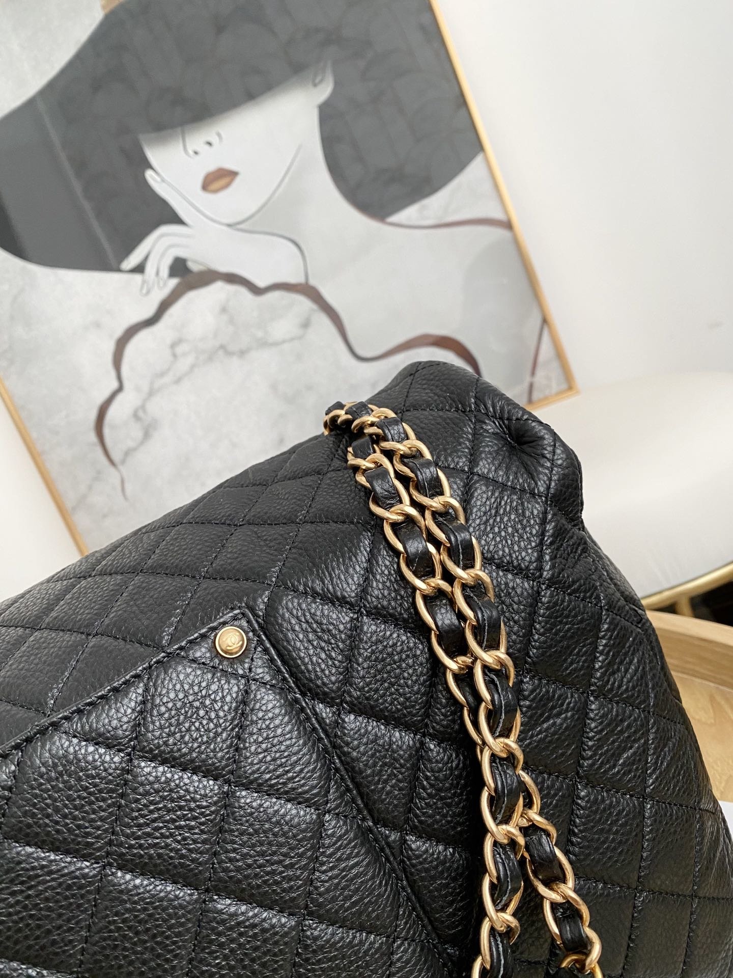 Ch@nel Flap Bag-44*14*28CM